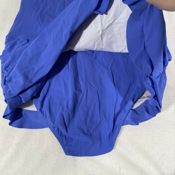 NEW Profile by Gottex [SZ 6‎ ] Tutti Frutti One Piece SwimDress Periwinkle - Picture 10 of 12